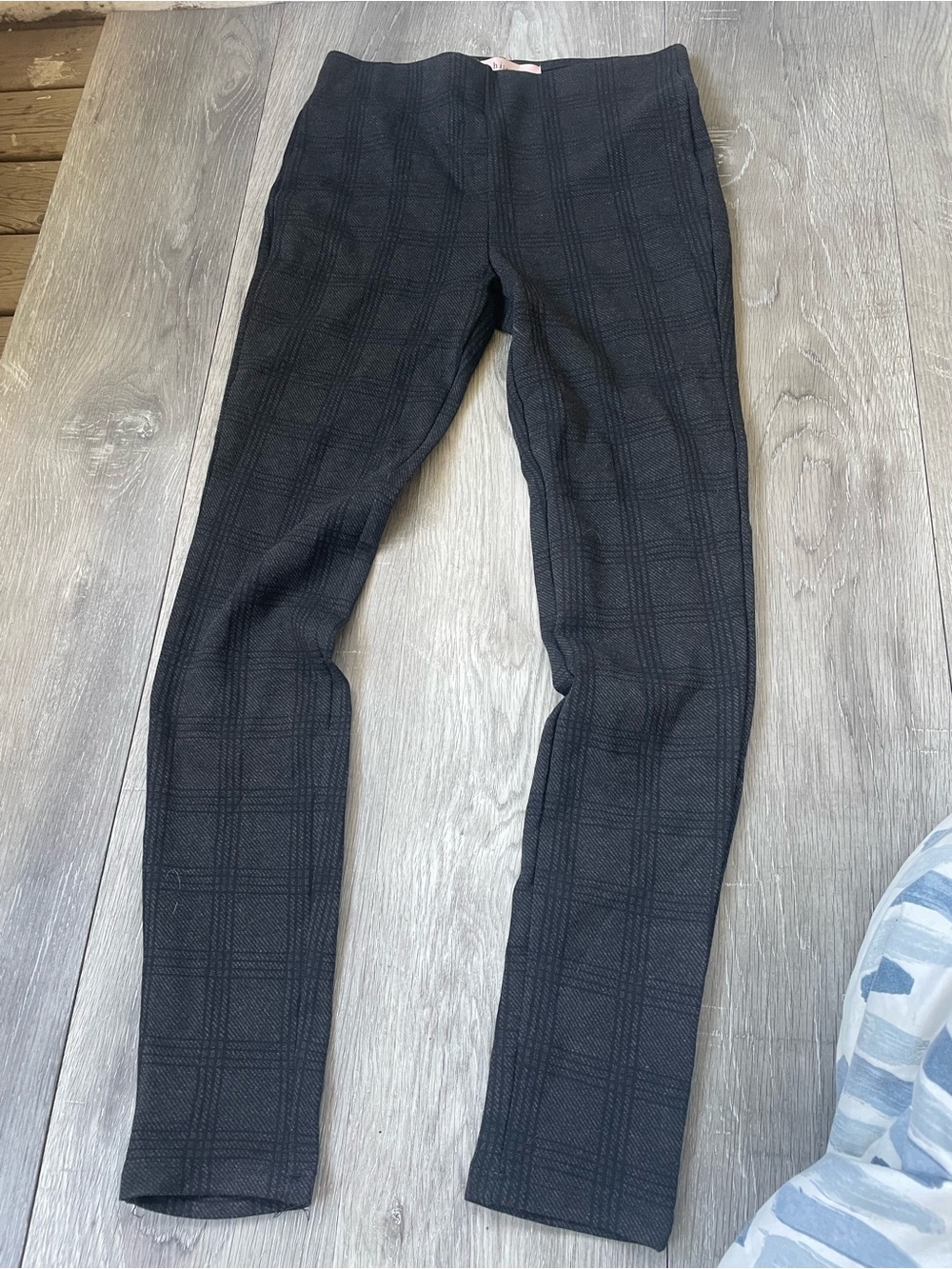 Philosophy Black Plaid Stretch Leggings